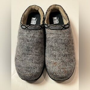 Men’s DREW Shoes Relax Slippers Woven Fabric Slip Resistant- Grey Woven - Sz 11